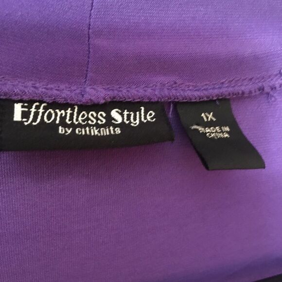 Water Fall Silky Rayon Cardigan! 1X 20/22 - Picture 3 of 3